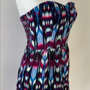 Strapless mini dress